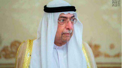 " فتحى عفانة " ينعي الشيخ أحمد بن سلطان القاسمي نائب حاكم الشارقة