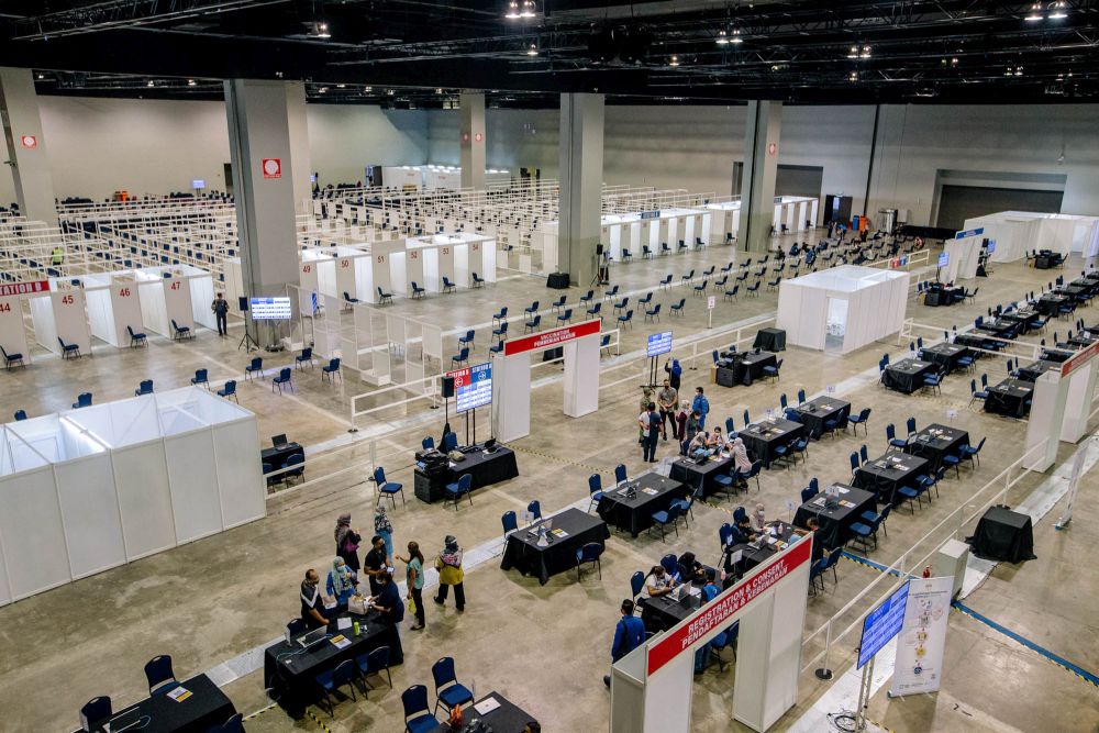 بعد تحويله لمركز للتطعيم... Mitec يطمح لتلقيح 2,400 شخص يومياً