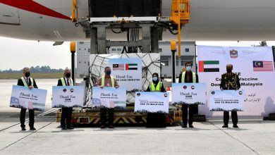 ملك ماليزيا يشكر الإمارات على تبرعها بمليون جرعة لقاح