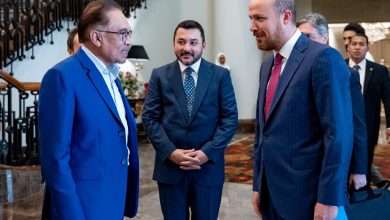 رئيس الوزراء يلتقي بنجل الرئيس التركي رجب طيب أردوغان في كوالالمبور