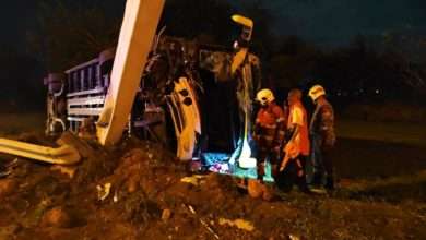 جرح 16 شخصاً بعد انقلاب حافلة في ولاية بينانج